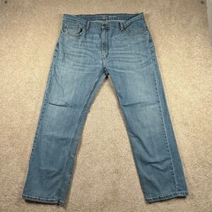 Signature by Levi Strauss Mens Relaxed Fit Jeans Light Wash Blue Denim 36x29‎